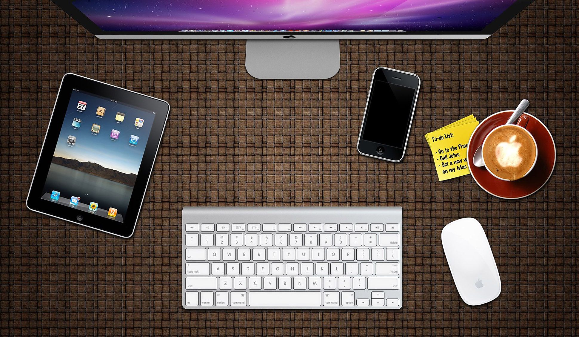 На телефон планшет закачай. Планшет на столе. Гаджеты обои. Гаджеты на столе. Техника Apple.